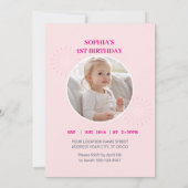 マジカルユニコーン誕生日招待状 招待状 (裏面)