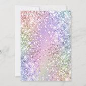 マジカルユニコーン誕生日招待状 招待状 (裏面)