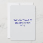 マジカルユニコーン誕生日招待状- Rainbow Part 招待状 (裏面)