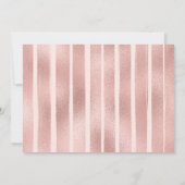 マジカルユニコーン誕生日/かわいらしバラ金ゴールドフローラ 招待状 (裏面)