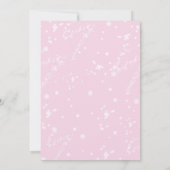 マジカルユニコーン誕生日/パステルピンクパープル金ゴールド 招待状 (裏面)