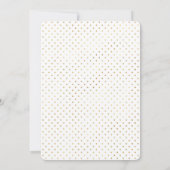 マジカルユニコーン金ゴールドグリッター誕生日招待状 招待状 (裏面)