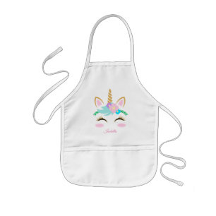 マジカルユニコーン🦄顔 子供用エプロン