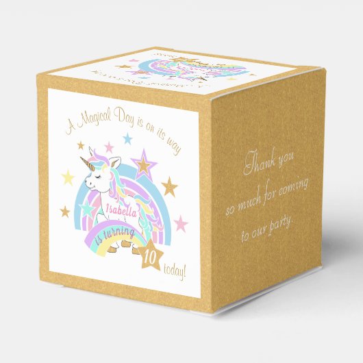 マジカルユニコーン00誕生日 フェイバーボックス (裏面サイド)