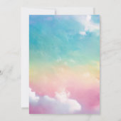 マジカルユニコーン1st誕生日招待状 招待状 (裏面)