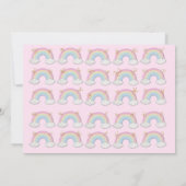 マジカルユニコーン5th誕生日パステルレインボー 招待状 (裏面)