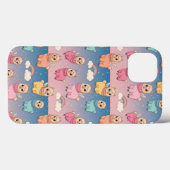 マジカルユニコーン&スターズパターンデザイン Case-Mate iPhoneケース (裏面 (横))