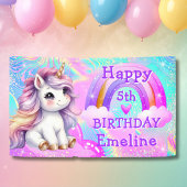 マジカルユニコーン レインボー ギラギラ 誕生日 横断幕