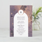 マジカルライトボホフローラアーチ秋金ゴールド結婚ズ 招待状 (スタンド正面)