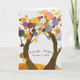 マジカルラブツリーズ素朴結婚式招待状 招待状