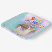 マジカルラマコーンハッピーバースデー ペーパープレート (傾斜あり)