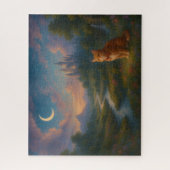 マジカルランドスケープドリーミートワイライトキャット ジグソーパズル (縦)