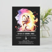 マジカルリトルライオン誕生日 招待状 (スタンド正面)