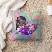マジカルレインボーかわいこちゃんパイベビーガール クッション (ブランケット)