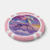 マジカルレインボーグリッターホワイトユニコーンスパークルズ ポーカーチップ (シングル)