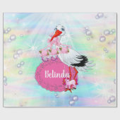 マジカルレインボーストーク、ベビーメルメイズ ラッピングペーパー (フラット)