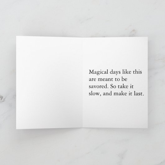 マジカルレインボースロース誕生日 カード (内部)