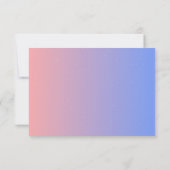 マジカルレインボーピンクパステルキュートユニコーン誕生日 サンキューカード (裏面)