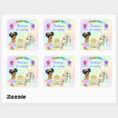 マジカルレインボープリンセスキャッスルキャリッジ スクエアシール (シート)