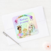 マジカルレインボープリンセスキャッスルキャリッジ スクエアシール (封筒)