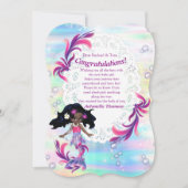 マジカルレインボーベビーメルメイズおめでとうカード 招待状 (正面)