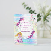 マジカルレインボーベビー人魚パーティーシャワー ポストカード (スタンド正面)