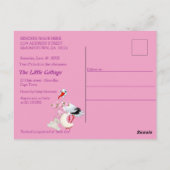 マジカルレインボーベビー人魚パーティーシャワー ポストカード (裏面)