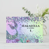 *~*マジカルレインボーマーメイドズテール誕生日   招待状 (スタンド正面)