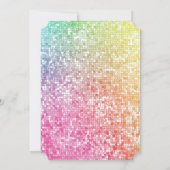 マジカルレインボーユニコーンカガーリーウトパーティー招待状 招待状 (裏面)