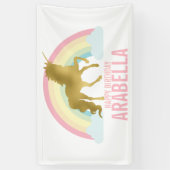 マジカルレインボーユニコーンガールズ誕生日 横断幕 (縦)