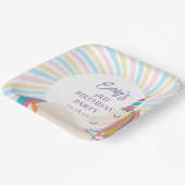 マジカルレインボーユニコーンガールバースデーパーティー紙 ペーパープレート (傾斜あり)