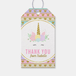 マジカルレインボーユニコーンギフトつるラベル ギフトタグ