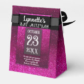 マジカルレインボーユニコーングリッターお洒落誕生日 フェイバーボックス (裏面サイド)