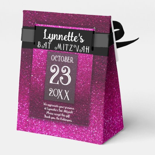 マジカルレインボーユニコーングリッターお洒落誕生日 フェイバーボックス (裏面サイド)