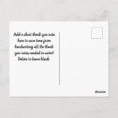 マジカルレインボーユニコーングリッターお洒落誕生日 ポストカード (裏面)