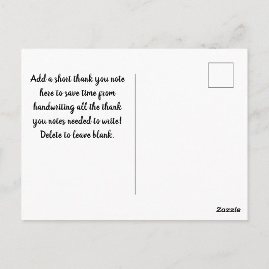 マジカルレインボーユニコーングリッターお洒落誕生日 ポストカード (裏面)