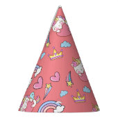 マジカルレインボーユニコーンハッピーバースデーパーティー パーティーハット (左)