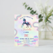 マジカルレインボーユニコーンハッピーバースデーパーティー ポストカード (スタンド正面)