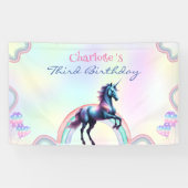 マジカルレインボーユニコーンハッピーバースデーパーティー 横断幕 (横)