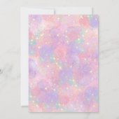 マジカルレインボーユニコーンバースデーパーティーの招待状 招待状 (裏面)