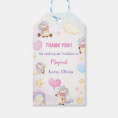 マジカルレインボーユニコーンバースデーパーティー ギフトタグ (正面)