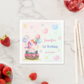 マジカルレインボーユニコーンバースデーパーティー スタンダードカクテルナプキン (インサイチュ)