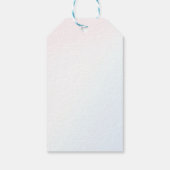 マジカルレインボーユニコーンピンク金ゴールド誕生日パーティー ギフトタグ (裏面)