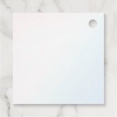 マジカルレインボーユニコーンピンク金ゴールド誕生日パーティー フェイバータグ (裏面)