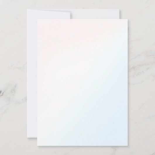 マジカルレインボーユニコーンピンク金ゴールド誕生日パーティー 招待状 (裏面)