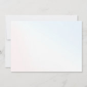 マジカルレインボーユニコーンピンク金ゴールド誕生日写真 サンキューカード (裏面)