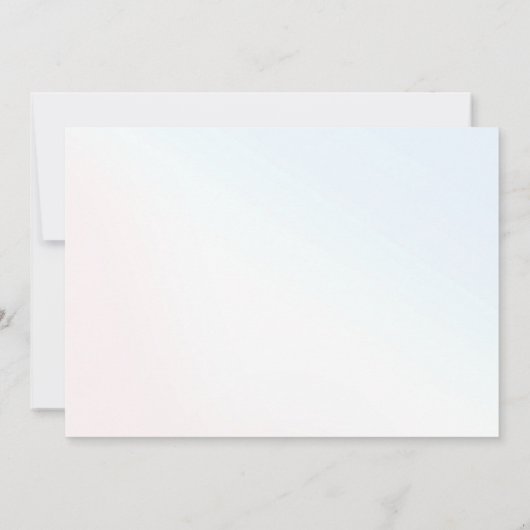 マジカルレインボーユニコーンピンク金ゴールド誕生日写真 サンキューカード (裏面)