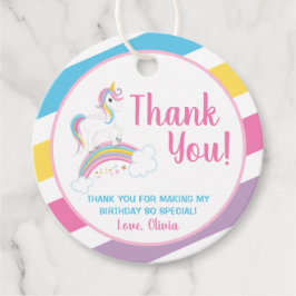 マジカルレインボーユニコーン誕生日サンキューユー フェイバータグ