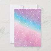 マジカルレインボーユニコーン誕生日招待状 招待状 (裏面)