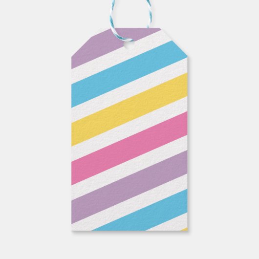 マジカルレインボーユニコーン誕生日 ギフトタグ (裏面)